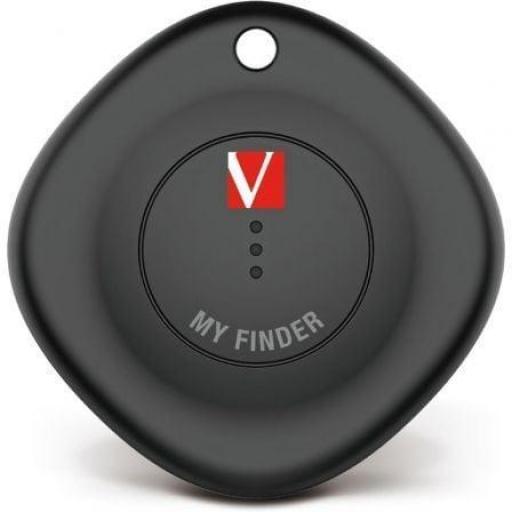 Localizador Verbatim My Finder Bluetooth Tracker MYF-01 compatible con Apple/ Incluye Llavero y Pila/ Negro [0]