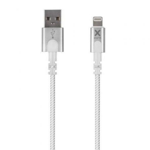Cable USB 2.0 Lightning Xtorm CX2010/ USB Macho - Lightning Macho/ Hasta 12W/ 480Mbps/ 1m/ Blanco [0]