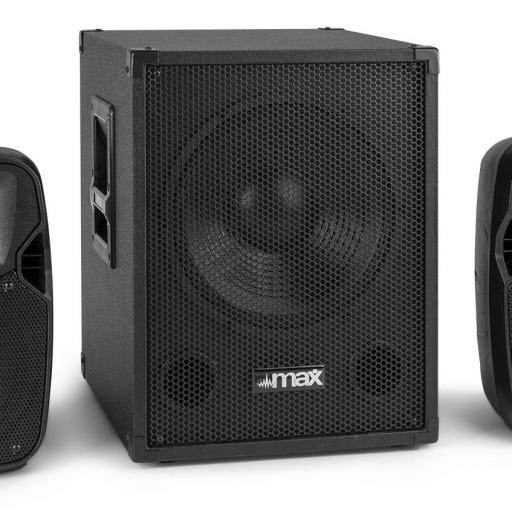 CONJUNTO DE ALTAVOCES 2.1 - 700 WATIOS CON SOPORTES - MAX MX700 [3]