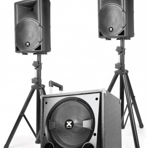 CONJUNTO DE ALTAVOCES 2.1 - 800 WATIOS CON SOPORTES - VONIX VX800BT