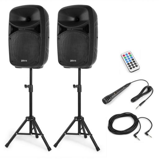 PAREJA DE ALTAVOCES - 600 WATIOS CON SOPORTES - VONIX VPS102A