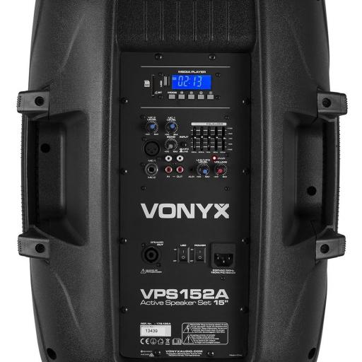 PAREJA DE ALTAVOCES 1.000W CON BT/USB - VONIX VPS152A [2]