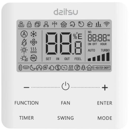 Daitsu CONTROL POR CABLE ACCD_WC6