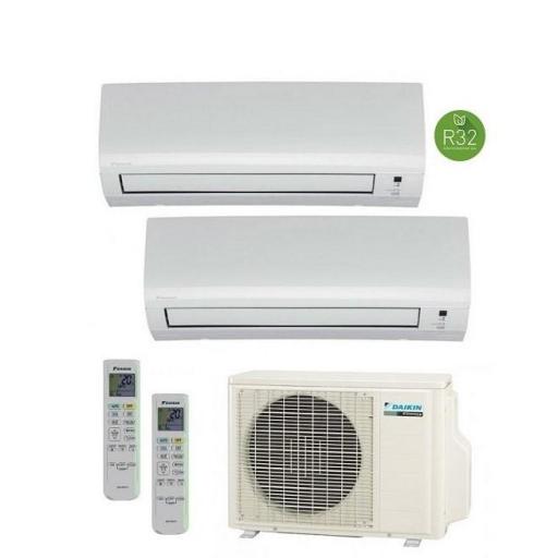 Aire Acondicionado Daikin 2x1 2MXM50A + FTXP25M + FTXP25M