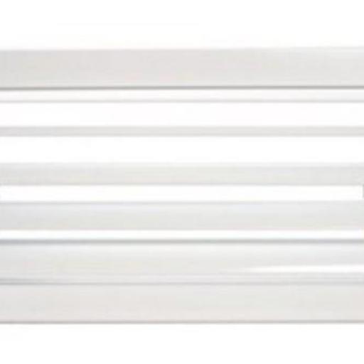 Rejilla lama curva 1dir. motorizada Airzone 450x100 mm bl pestillo