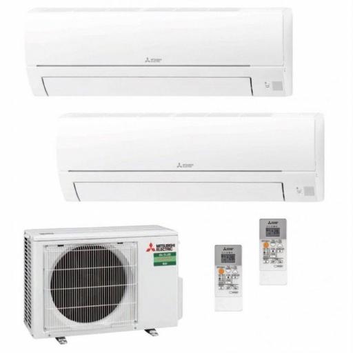 Aire Acondicionado 2x1 Mitsubishi Electric MXZ-2HA40VF + MSZ-HR25VF + MSZ-HR25VF 