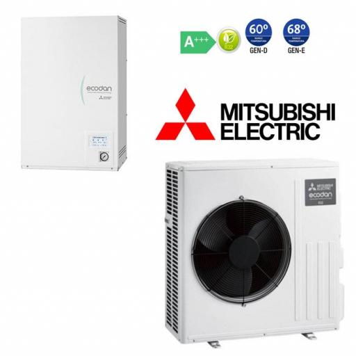 Aerotermia Mitsubishi Electric PUZ-SWM140YAA+ Hydrobox Duo ERST20D-VM2R1, Trifasica