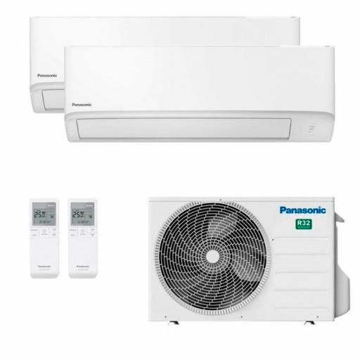 Aire Acondicionado Panasonic 2x1 CU-2TZ41TBE + CS-TZ20ZKEW + CS-TZ35ZKEW 