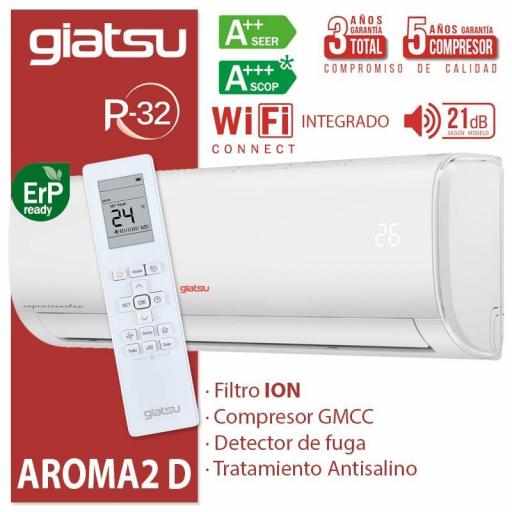 Aire acondicionado Split 1x1 Giatsu Aroma 2D GIA-S12ARD   