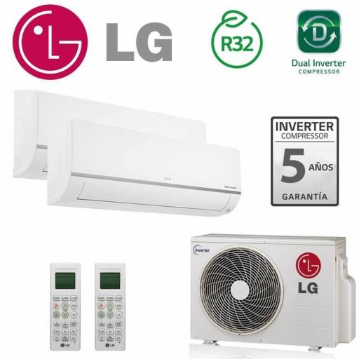 LG 2X1 MU2R15 + PC09SQ + PC09SQ CONFORT CONNECT WIFI