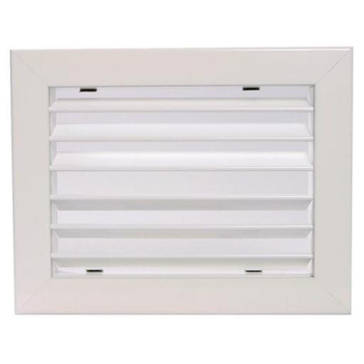 Rejilla simple deflex h motor Airzone doble 450x150 mm aluminio clip
