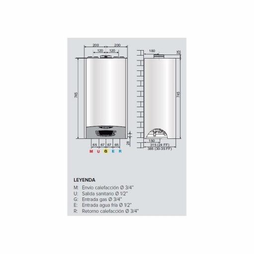 Caldera de gas Ariston Clas One 24 FF Wifi [1]