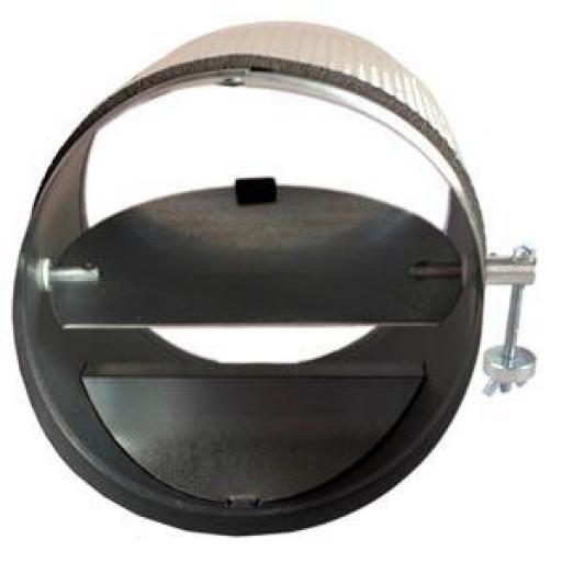 Compuerta circular Bypass burlete 125 mm a conducto circular
