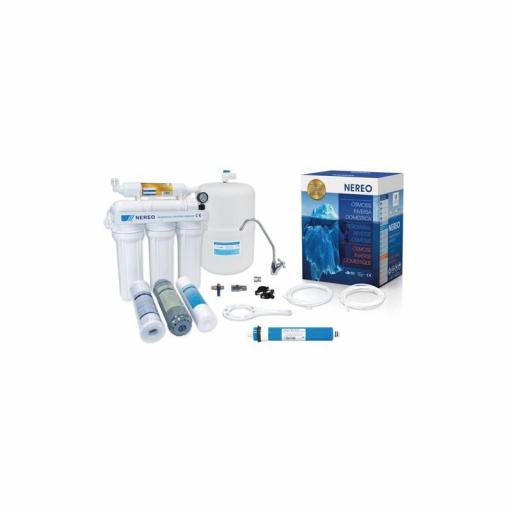 Ósmosis inversa de 5 etapas con bomba Hidrowater Nereo