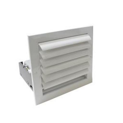 Rejilla inteligente lama curva 1 dir Airzone motor 400x75 mm blanco clip