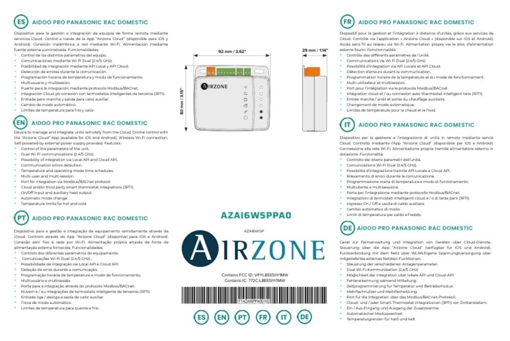 Aidoo Pro Panasonic RAC Domestic