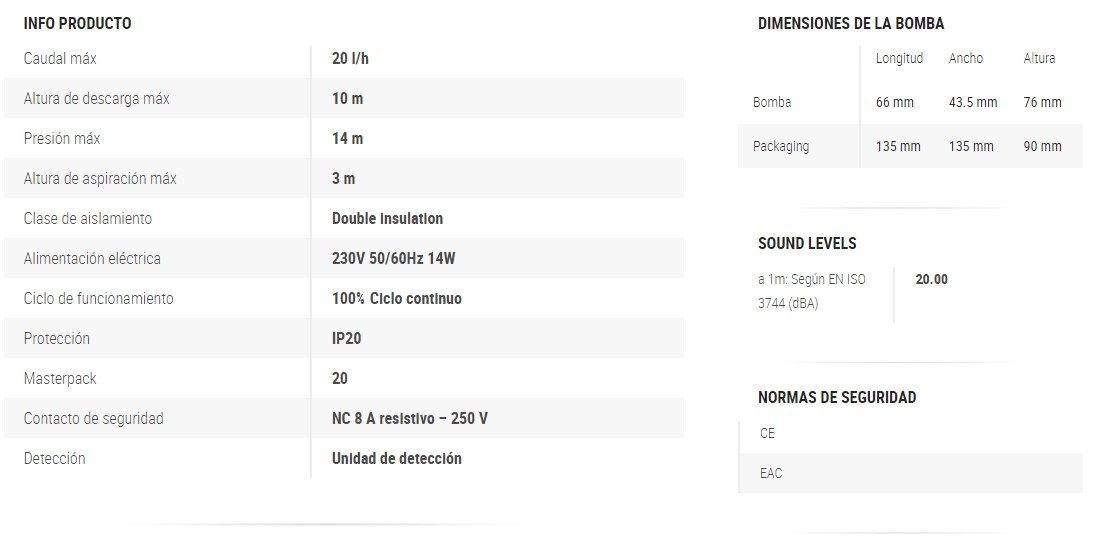 Bomba de condensados Sauermann SI-27 KLIMANTIA INFO