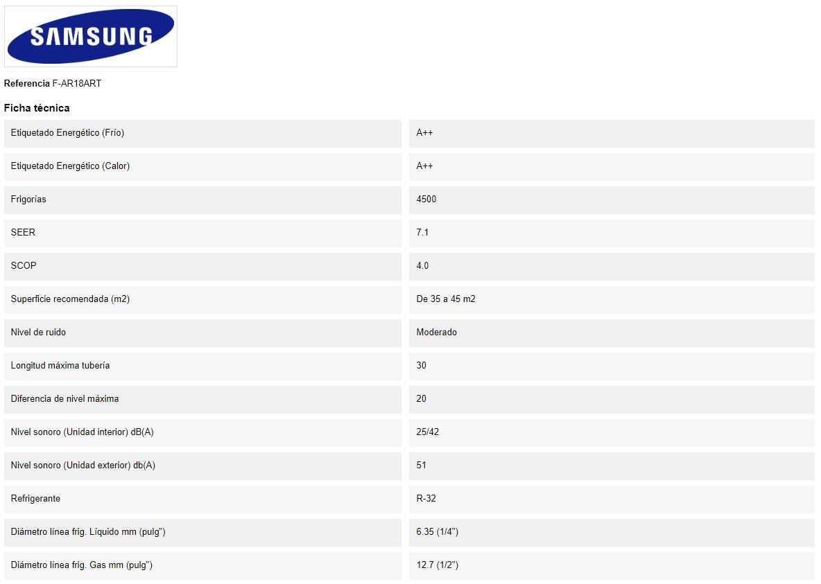 Samsung Kit Split F-AR18ART