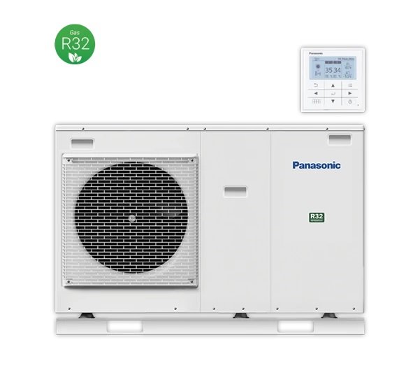 Panasonic Aquarea LT 3kW 230V, R32 Luftwärmepumpe Split Mit Kombi Hydromodul 185 Liter