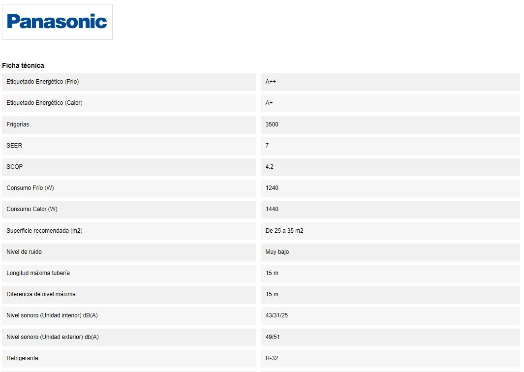 Panasonic Etherea KIT-Z42-ZKE Blanco Mate det 1