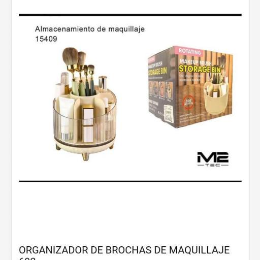 Organizador giratorio de brochas de maquillaje 15409