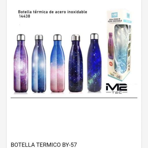 Botella deportiva Térmica BY-57 Precio unidad .Modelo 14438