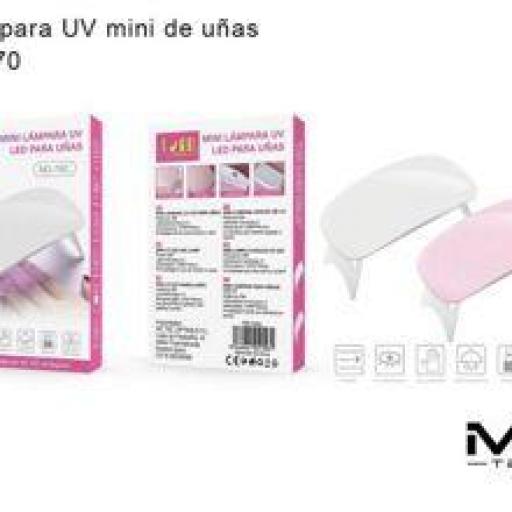 Mini lámpara de uñas portátil 