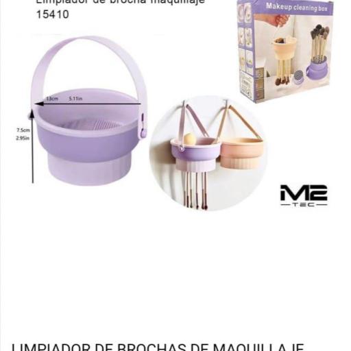 Limpiador de brochas de maquillaje 15410