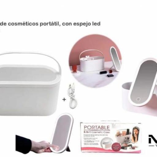 Caja de cosméticos portátil con espejo led 14513 [1]