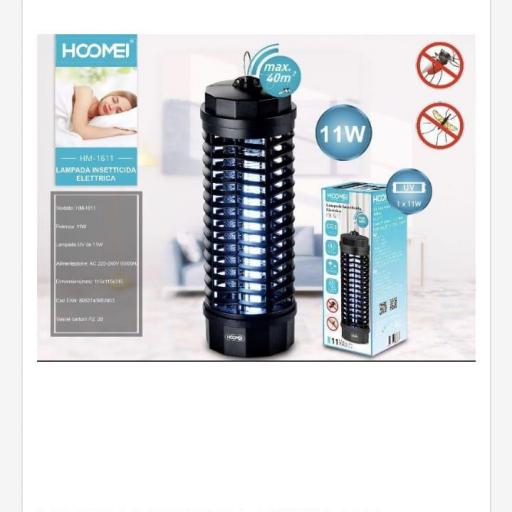 Lámpara eléctrica antimosquitos Hoomei 1611