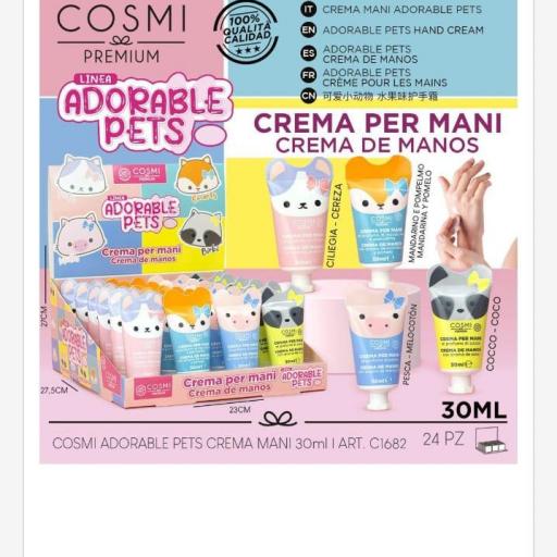 Cosmi Crema de manos tubo animal.Precio unidad.Ref. 1682