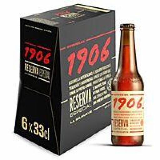 Cerveza 1906 pack de 6 unidades de 33cl 