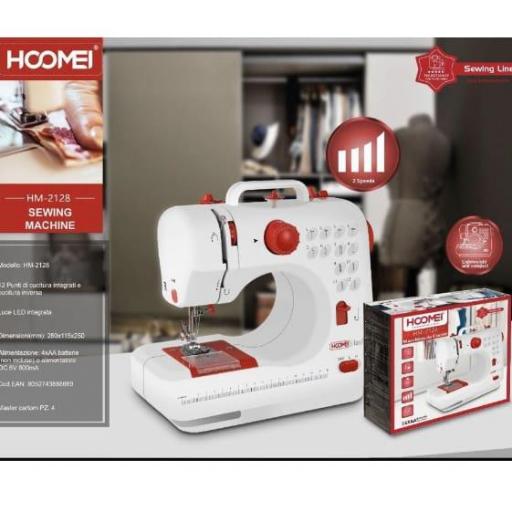  Máquina de coser portátil Hoomei 2128