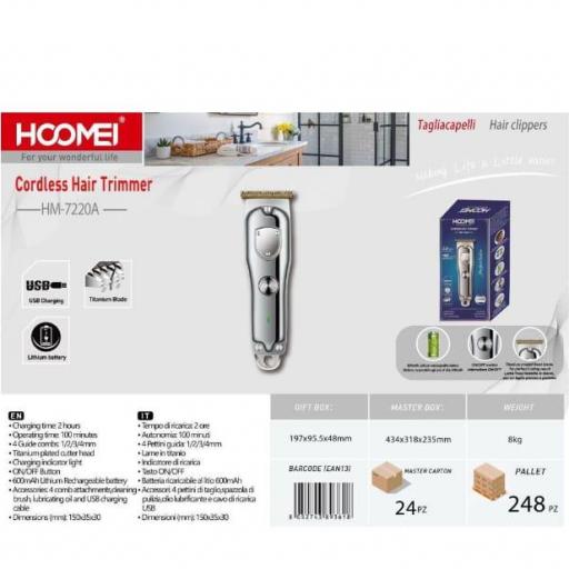 Hoomei Rapadora recargable por USB 7220A