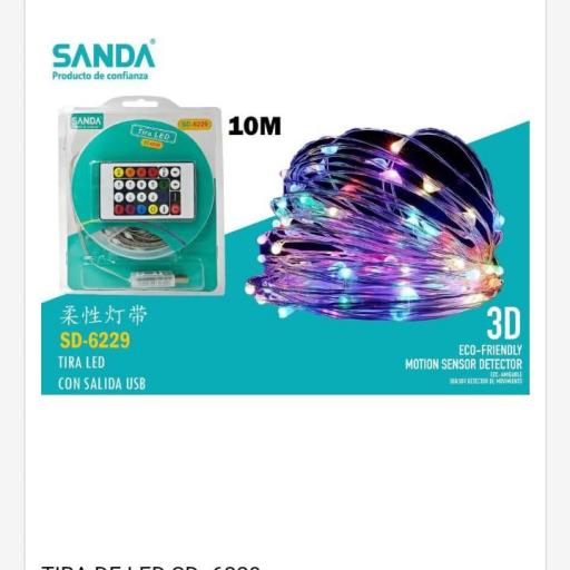 Tira led RGB de 10 metros Sanda 6229