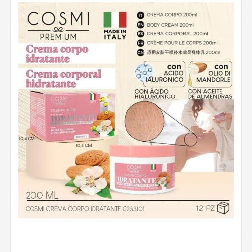 Cosmi Crema corporal Hidratante.Ref.253101