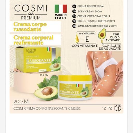 Cosmi Crema corporal reafirmante.Ref. 253103