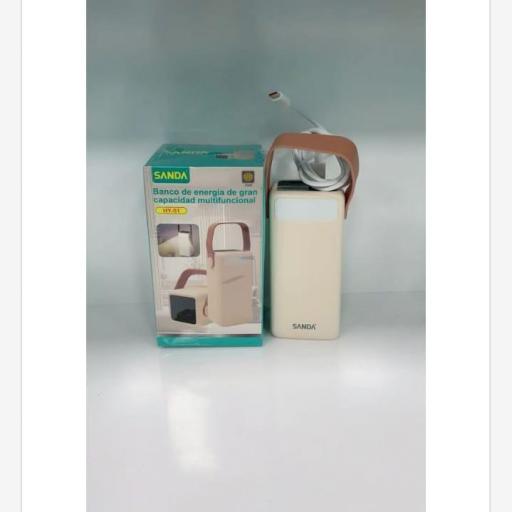 Batería externa multifuncion  con linterna e indicador de carga Sanda 3220