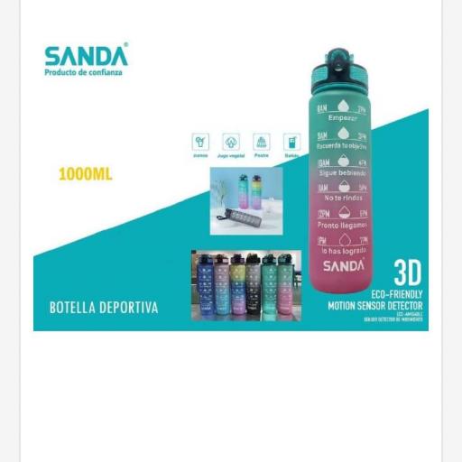 Botella deportiva Sanda 4278.Precio unidad 