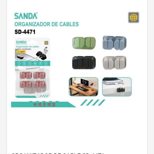 Organizador de cables Sanda 4471 