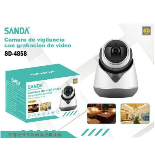 Cámara de vigilancia con grabación de vídeo Sanda 4858