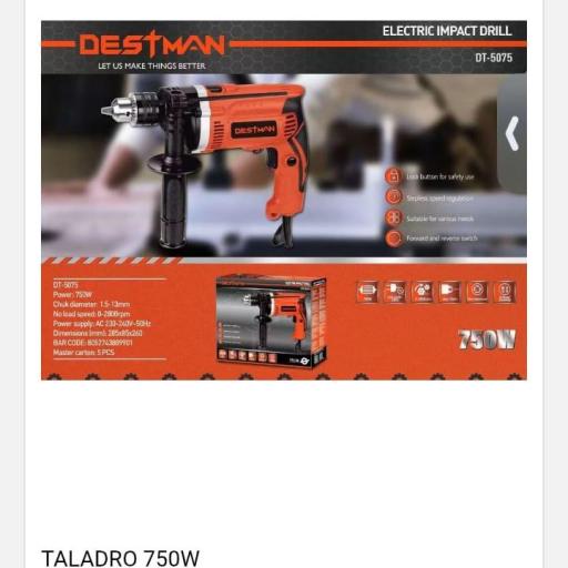 Taladro eléctrico Destman 5075 