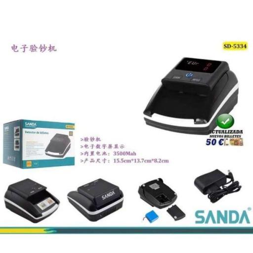 Detector de billetes Sanda 5334
