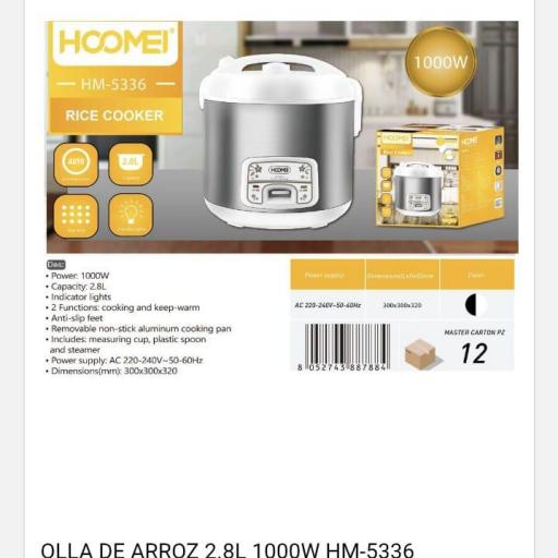 Arrocera eléctrica Hommei 5336