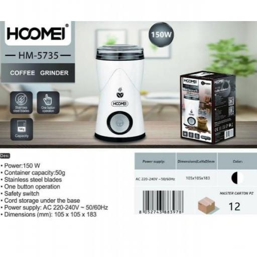 Molinillo de café eléctrico Hoomei 5735