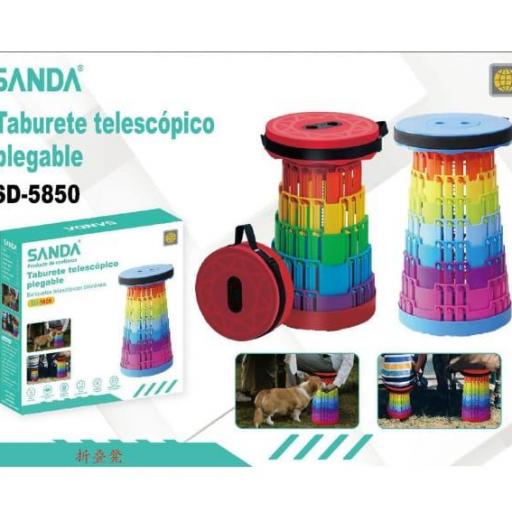 Taburete plegable portátil Sanda 5850 Precio unidad  [0]