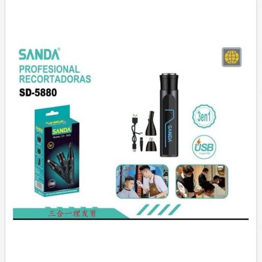 Recortadora facial 3 en 1 Sanda 5880