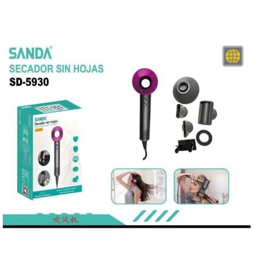 Secador sin aspas Sanda 5930 con accesorios 