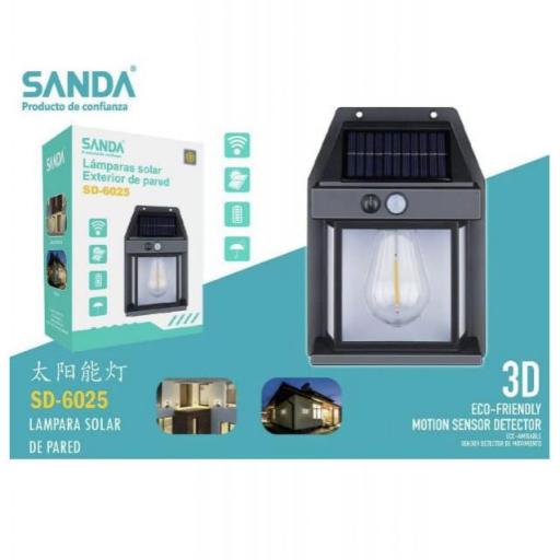 Mini lámpara solar de pared Sanda 6025