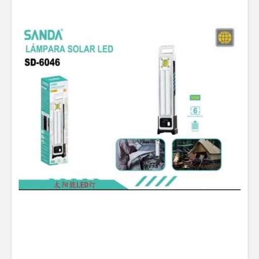 Lámpara Led con carga solar Sanda 6046